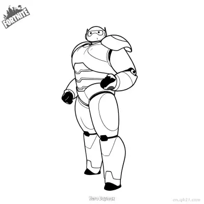 Free printable Hero Baymax 02 Coloring Page - Free PDF Printable Fortnite Coloring Sheets coloring page